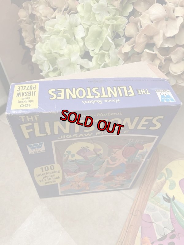 画像3: Hanna Barbera Flintstones puzzles  With Box  / フリントストーン　箱入りパズル　100ピース　1970年1973年 (3)