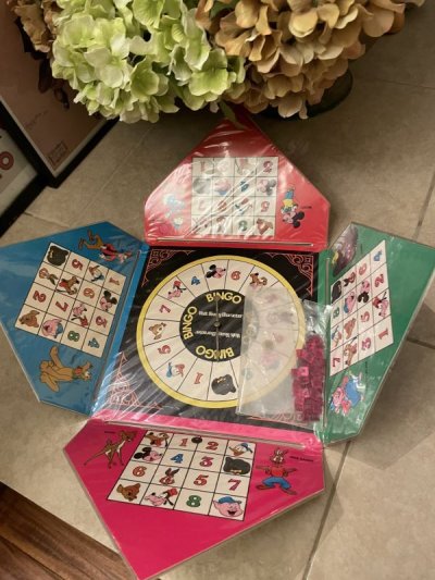 画像1: Disney Mickey Mouse Bingo Playpack Box Game /  ディズニーのミッキーマウス　ビンゴゲーム　1969年