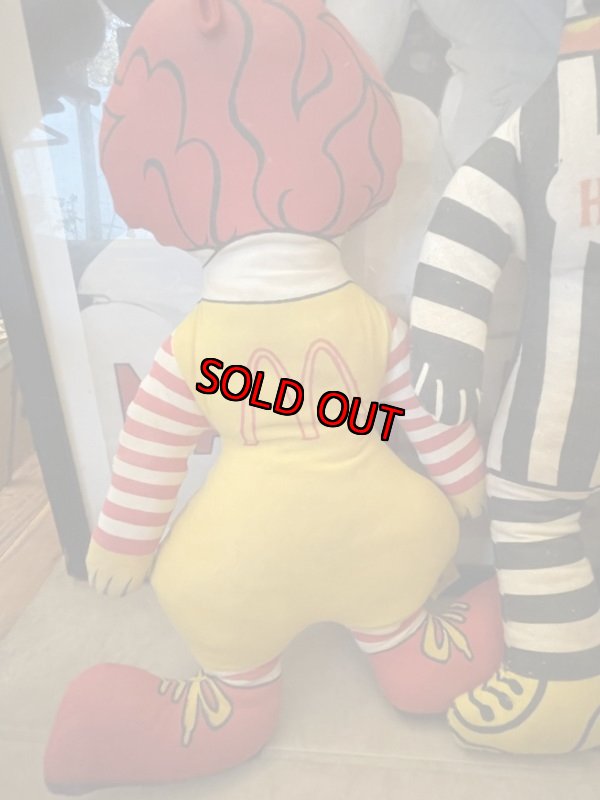 画像8: McDonald’s Hamberglar & Ronald 2 Pillow Dolls /  マクドナルドのハンバーグラー&ロナルド　ピロードール (8)