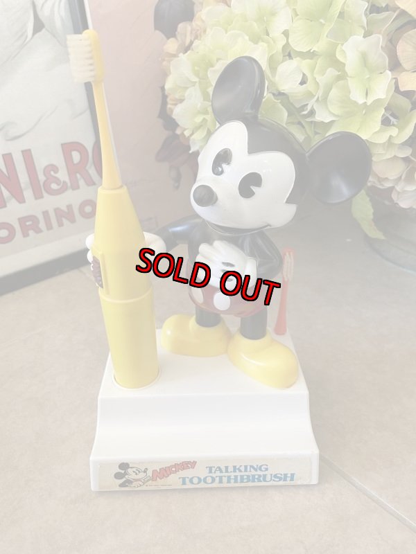 画像1: Disney Mickey Mouse Talking  Toothbrush 70‘s  / ディズニー　ミッキー マウス　トーキングブラシ　 (1)