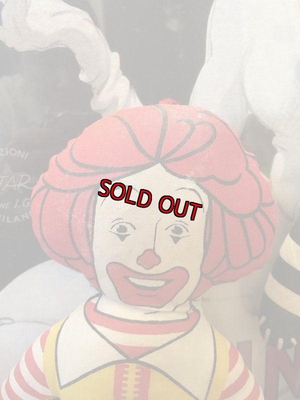 画像6: McDonald’s Hamberglar & Ronald 2 Pillow Dolls /  マクドナルドのハンバーグラー&ロナルド　ピロードール (6)