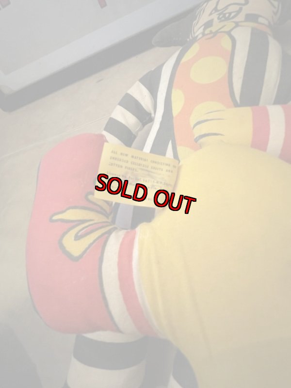 画像10: McDonald’s Hamberglar & Ronald 2 Pillow Dolls /  マクドナルドのハンバーグラー&ロナルド　ピロードール (10)