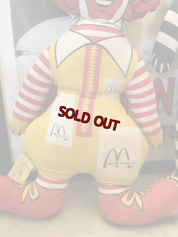 画像7: McDonald’s Hamberglar & Ronald 2 Pillow Dolls /  マクドナルドのハンバーグラー&ロナルド　ピロードール (7)