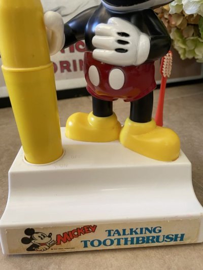 画像2: Disney Mickey Mouse Talking  Toothbrush 70‘s  / ディズニー　ミッキー マウス　トーキングブラシ　