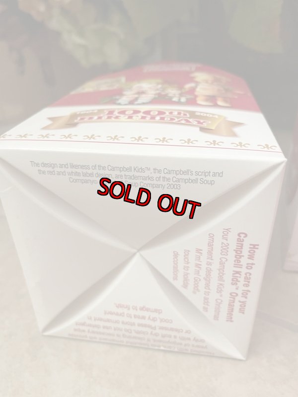 画像12: Campbell’s Christmas 2  Ornament  with box / キャンベル クリスマス 箱入りオーナメント　赤と白2個セット(B) 1983 & 2003 (12)