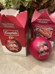 画像2: Campbell’s Christmas 2  Ornament  with box / キャンベル クリスマス 箱入りオーナメント　赤と白2個セット(B) 1983 & 2003 (2)