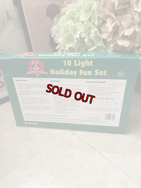 画像5: Loony Tunes Christmas 10 Lights with box (B) / ルーニーチューンズ 箱入りクリスマスライト 10個セット　1997年 (5)