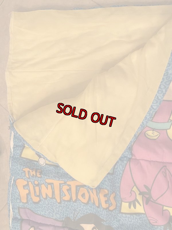 画像2: Hanna barbera Flintstones Sleeping Bag Blanket / ハンナバーベラのフリントストーンズ、のスリーピングバッグ、ブランケット (2)