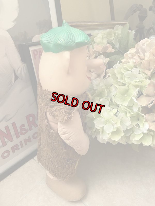 画像5:  Hanna Barbera Flintstones knickerbockers Barney Face Rubber Doll  1960 / フリントストーン　ニッカーボッカー　フェイスラバー　バーニー　ドール (5)