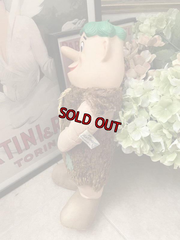 画像2:  Hanna Barbera Flintstones knickerbockers Barney Face Rubber Doll  1960 / フリントストーン　ニッカーボッカー　フェイスラバー　バーニー　ドール (2)