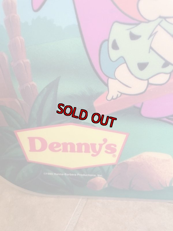 画像3: Hanna Barbera Flintstones Denny’s place mat set of 2 1989 (B) / フリントストーンズ、デニーズ　プレイスマット　シーソー&ディナー　2枚セット (3)