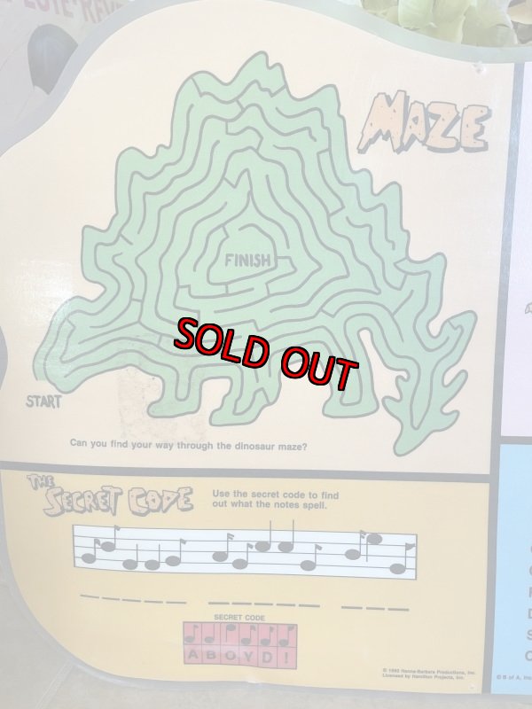 画像3: Hanna Barbera Flintstones place mat Music 1990 / フリントストーンズ、プレイスマット　ミュージック (3)