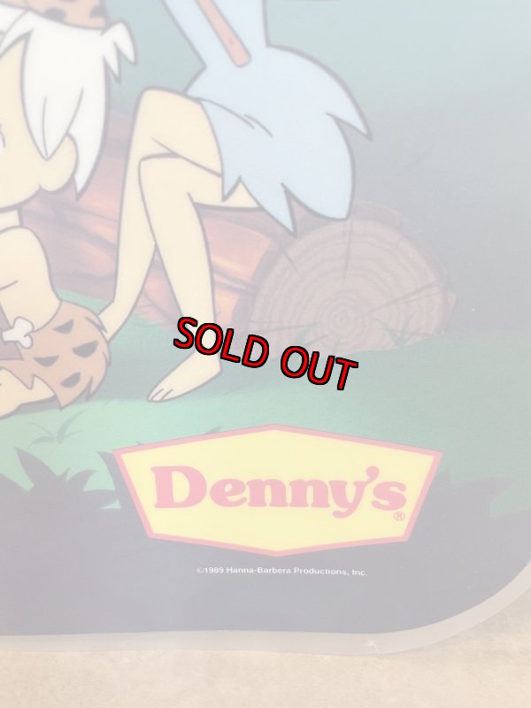 画像9: Hanna Barbera Flintstones Denny’s place mat set of 2 1989 (C) / フリントストーンズ、デニーズ　プレイスマット　ホーム&ディナー　2枚セット (9)