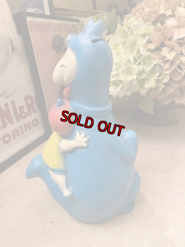 画像3: Hanna Barbera Flintstones Blue Dino & Pebbles Coin Bank Doll / フリントストーン ディノとペブルスの貯金箱　70年代 (3)
