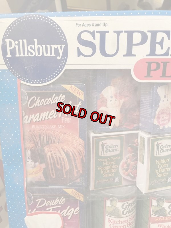 画像2: Pillsbury Dough Boy & little sprout play Food Supermarket with box 1994 /  ピルズベリー　ドゥボーイ&リトルスプラウト　箱入りプレイトイセット (2)