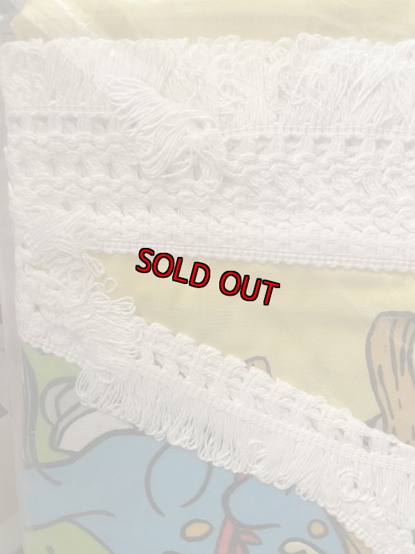 画像6: Hanna Barbera Flintstones Bed Spread Fabric Sheets / ハンナバーベラ、未開封!!フリントストーンズのベッドカバー (6)