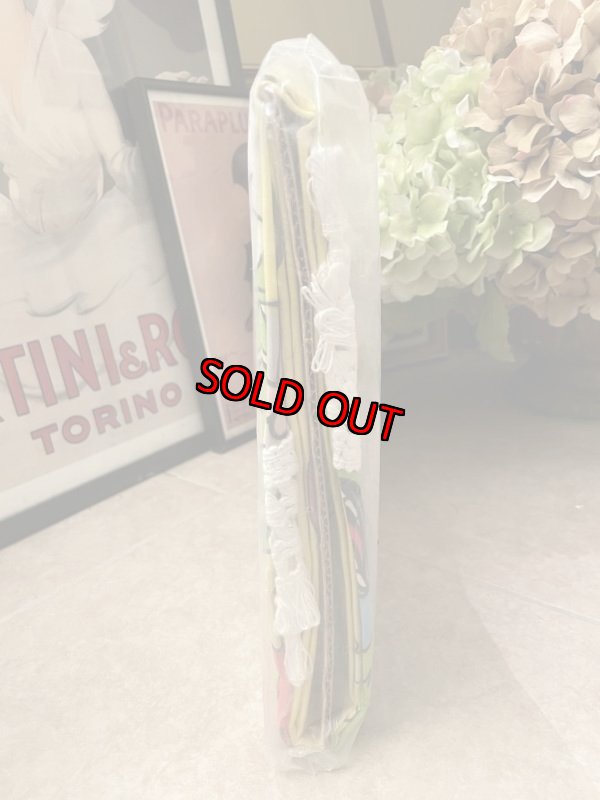 画像4: Hanna Barbera Flintstones Bed Spread Fabric Sheets / ハンナバーベラ、未開封!!フリントストーンズのベッドカバー (4)