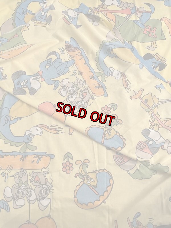 画像6: Hanna Barbera Huckleberry Hound   Box Sheet Yellow / ハンナバーベラ ハックルベリーハウンド ボックスシーツ (6)