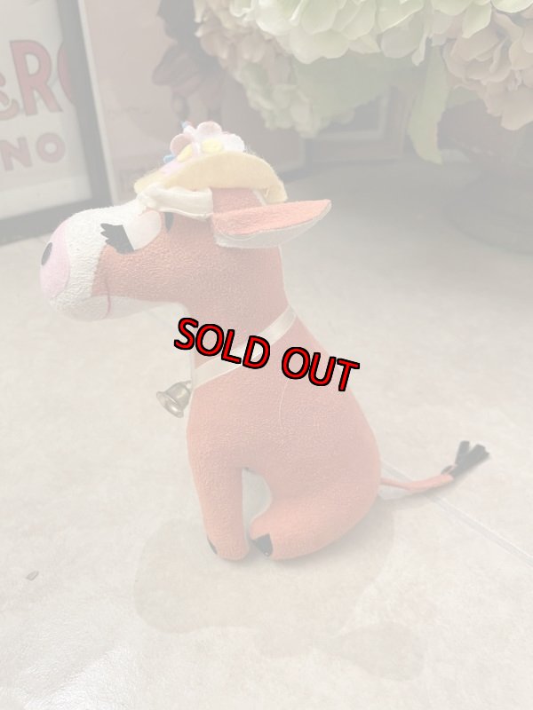 画像2: Dream Pets Orange Cow Plush Doll / ドリームペッツ　オレンジカウ、牛のぬいぐるみ　 (2)