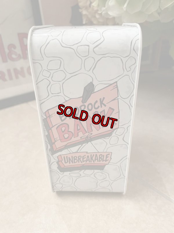 画像2: Hanna Barbera Flintstones Tin Can Fred & Dino Coin Bank Box (B)  / フリントストーン　ティン製　ディノ赤とフレッド貯金箱　ボックス型缶 (2)