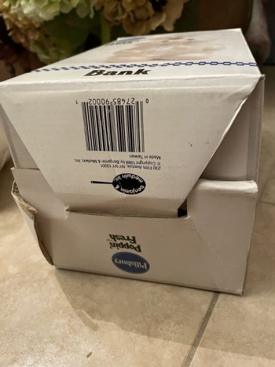 画像3: Pillsbury Dough Boy  Ceramic Coin Bank With Box 1988 / ピルズベリー　ドゥボーイ　箱入りの陶器製、貯金箱