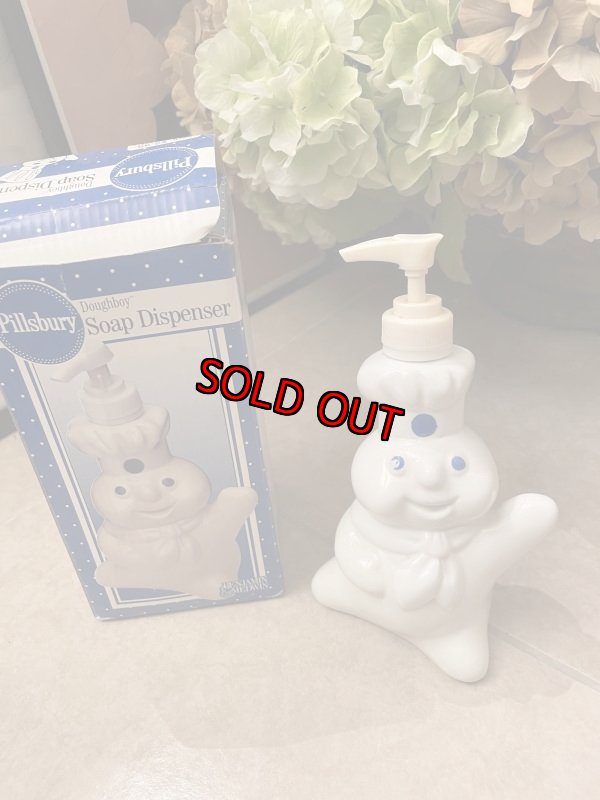 画像1: Pillsbury Dough Boy  Soap Dispenser With Box 1997 / ピルズベリー　ドゥボーイ　箱入りソープディスペンサー (1)