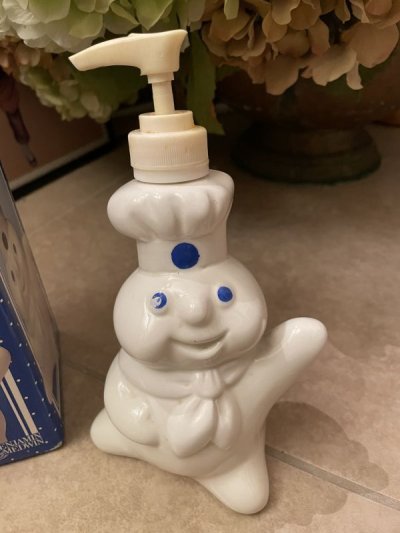 画像1: Pillsbury Dough Boy  Soap Dispenser With Box 1997 / ピルズベリー　ドゥボーイ　箱入りソープディスペンサー