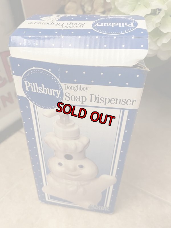 画像8: Pillsbury Dough Boy  Soap Dispenser With Box 1997 / ピルズベリー　ドゥボーイ　箱入りソープディスペンサー (8)