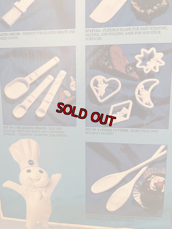 画像4: Pillsbury Dough Boy kitchen Bake Tool  box 17 pieces  set  1993 / ピルズベリー　ドゥボーイ　箱入りキッチンツール　17点セット (4)