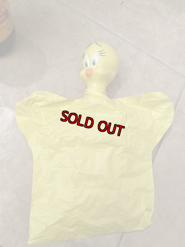画像5:  Looney Tunes Tweety  Face Rubber Hand Puppet /  ルーニーテューンズ   トゥイーティー フェイスラバー　パペット (5)