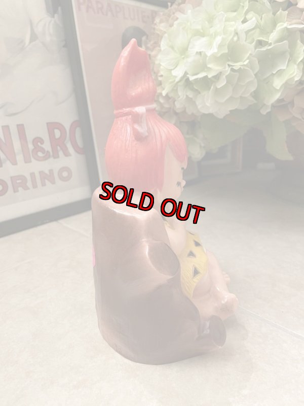 画像4: Hanna Barbera Flintstones Plastic Pebbles Coin Bank  / フリントストーン　プラスチック製　ペブルス　貯金箱　 (4)