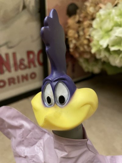 画像1:  Looney Tunes  Road Runner Face Rubber Hand Puppet /  ルーニーテューンズ   ロードランナー　フェイスラバー ハンドパペット