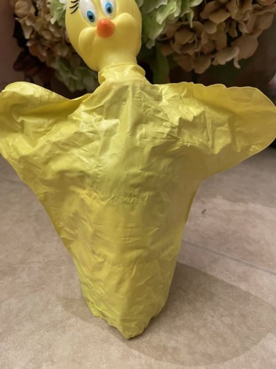 画像2:  Looney Tunes Tweety  Face Rubber Hand Puppet /  ルーニーテューンズ   トゥイーティー フェイスラバー　パペット