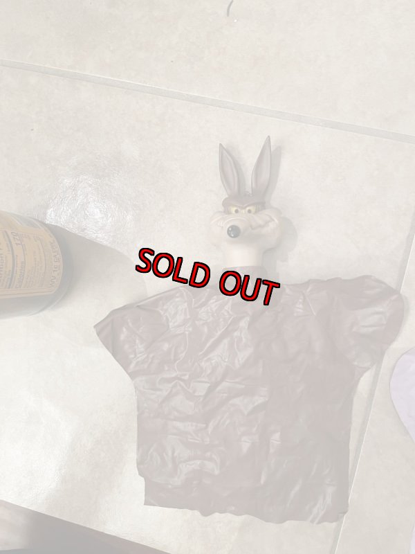 画像7:  Looney Tunes Wile E Coyote  Face Rubber Hand Puppet /  ルーニーテューンズ   ワイリーコヨーテ　フェイスラバー ハンドパペット (7)