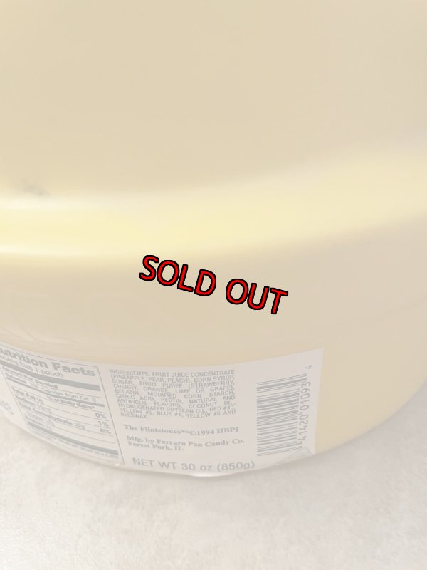 画像8: Hanna Barbera Flintstones Fred Yellow Plastic Face Jar  / フリントストーン　フレッド　プラスチック製　イエローフェイスジャー (8)