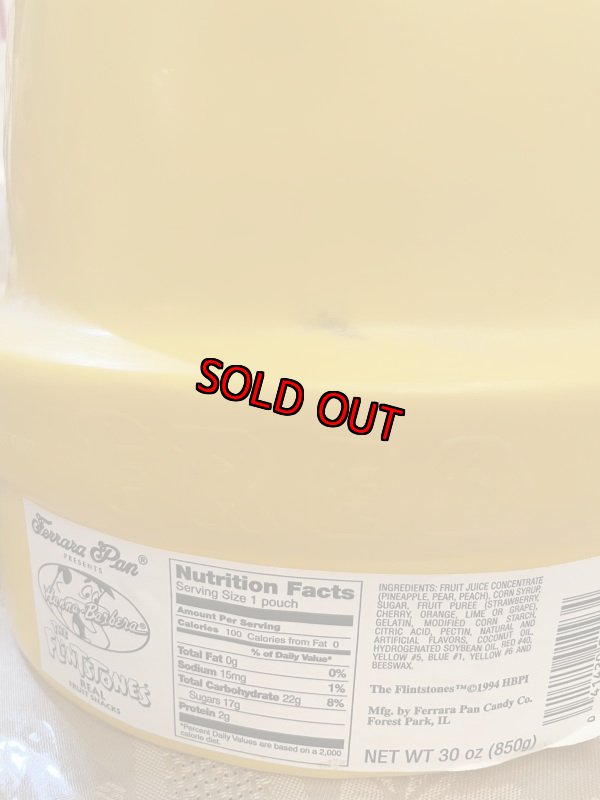 画像13: Hanna Barbera Flintstones Fred Yellow Plastic Face Jar  / フリントストーン　フレッド　プラスチック製　イエローフェイスジャー (13)