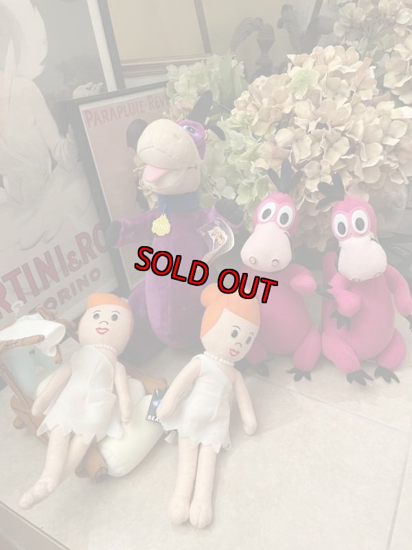 画像9: Hanna Barbera Flintstones  DAKIN large Dino  Doll  with  Tag 1993 / フリントストーンズ　DAKIN ディノ　大きめタグ付きドール (9)