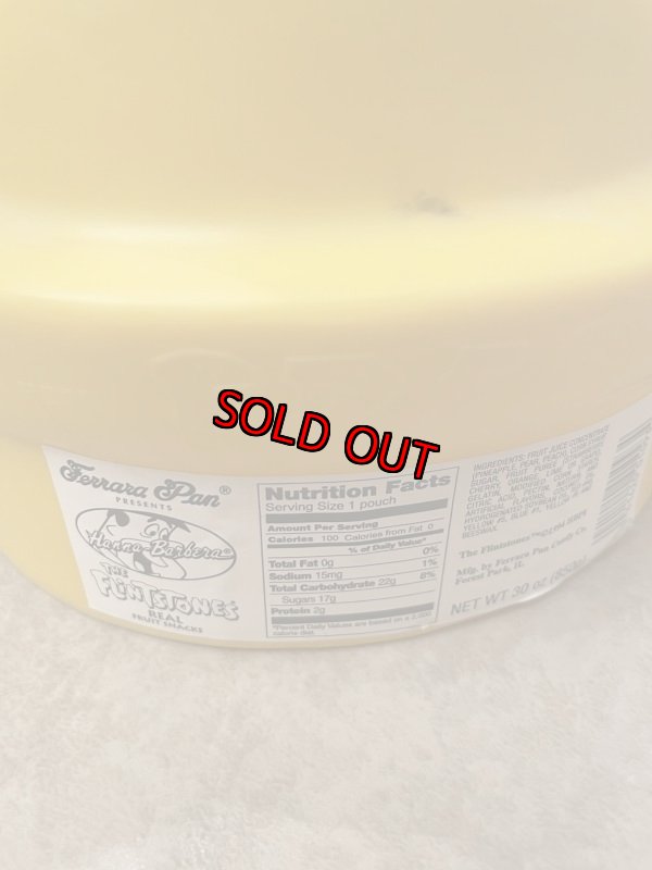 画像7: Hanna Barbera Flintstones Fred Yellow Plastic Face Jar  / フリントストーン　フレッド　プラスチック製　イエローフェイスジャー (7)