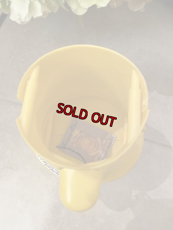 画像10: Hanna Barbera Flintstones Fred Yellow Plastic Face Jar  / フリントストーン　フレッド　プラスチック製　イエローフェイスジャー (10)