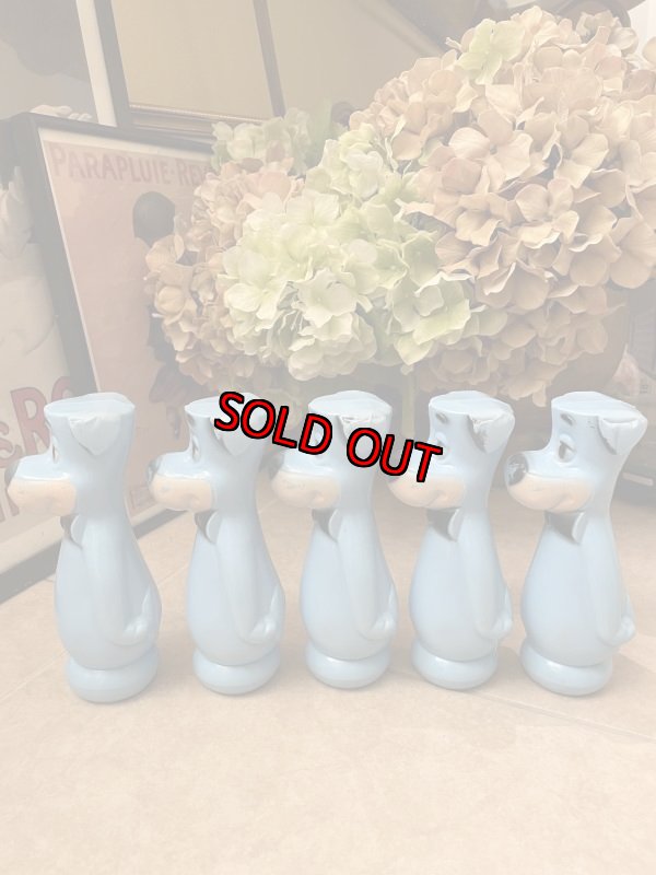 画像5: Hanna Barbera Huckleberry Hound  Bowling Pin 5 Set With Ball  /　ハンナバーベラ　ハックルベリーハウンド　ボーリングピン5セットとボール付き (5)