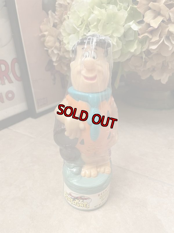 画像1: Hanna Barbera Flintstones Fred  Babble Bath  Bottle 1996 /  フリントストーンズ、フレッドのバブルバスボトル (1)