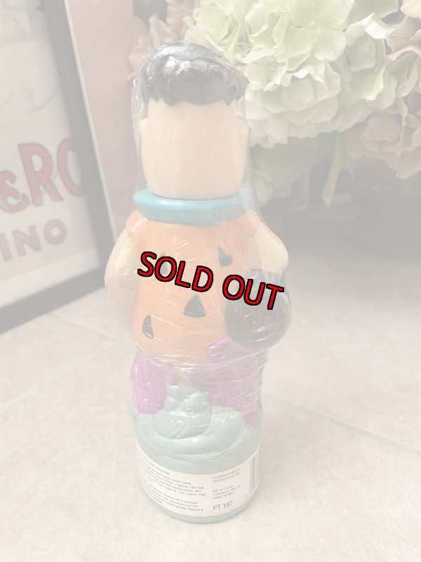画像3: Hanna Barbera Flintstones Fred  Babble Bath  Bottle 1996 /  フリントストーンズ、フレッドのバブルバスボトル (3)