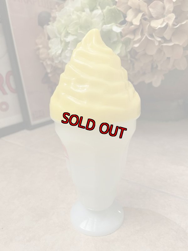 画像2: Denny’s restaurant plastic ice cream sundae drink cup Yellow / デニーズ　プラスチック製　アイスクリーム　サンデー　カップ　イエロー (2)