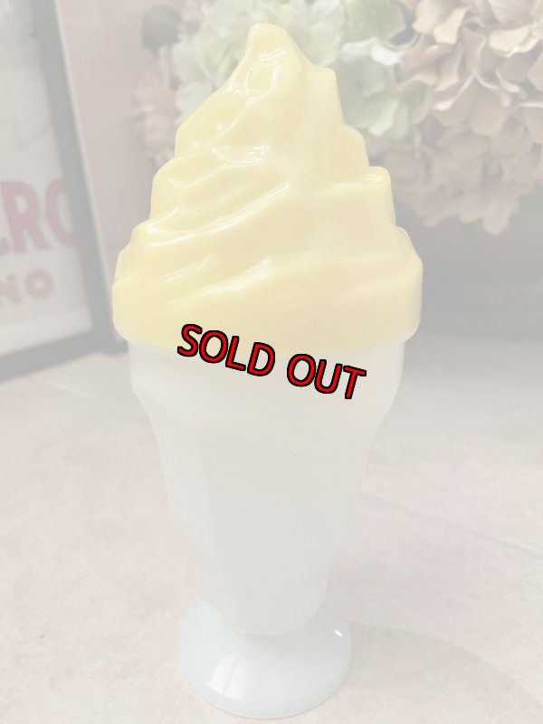 画像4: Denny’s restaurant plastic ice cream sundae drink cup Yellow / デニーズ　プラスチック製　アイスクリーム　サンデー　カップ　イエロー (4)
