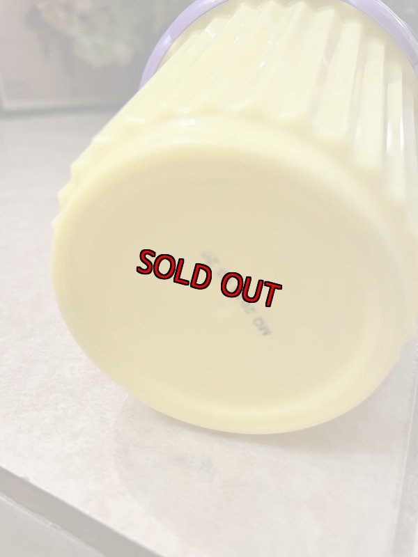 画像6: Denny’s restaurant plastic purple cupcake  drink cup  / デニーズ プラスチック製 カップケーキ パープルxイエロー (6)