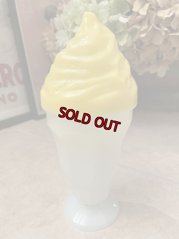 画像3: Denny’s restaurant plastic ice cream sundae drink cup Yellow / デニーズ　プラスチック製　アイスクリーム　サンデー　カップ　イエロー (3)