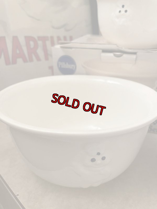 画像3: Pillsbury Dough Boy Mixing Bowl Ceramic 3 pieces set 1989  / ピルズベリー　ドゥボーイ　陶器製ミキシングボール3点セット (3)