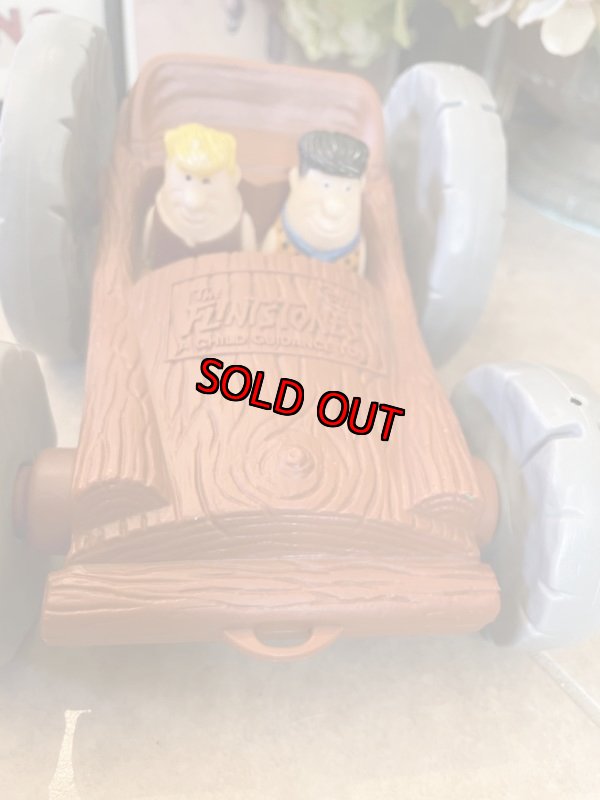 画像3: Hanna Barbera Flintstones Plastic Pull 2 Side Car 1976 / フリントストーン　プラスチック製　2サイドカー (3)