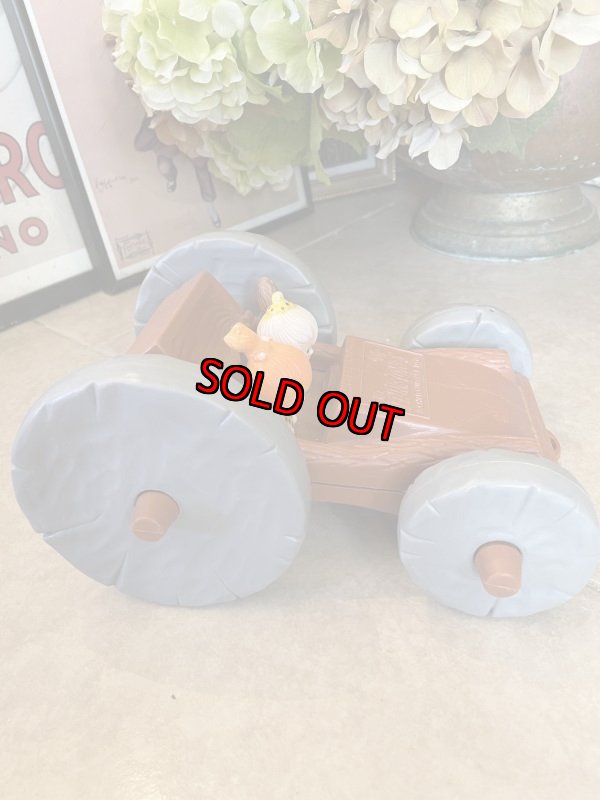 画像11: Hanna Barbera Flintstones Plastic Pull 2 Side Car 1976 / フリントストーン　プラスチック製　2サイドカー (11)