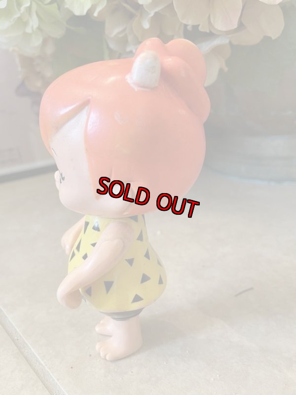 画像2: Hanna Barbera Flintstones Pebbles Rubber Figure  Doll / フリントストーン　ペブルス　ラバードール (2)